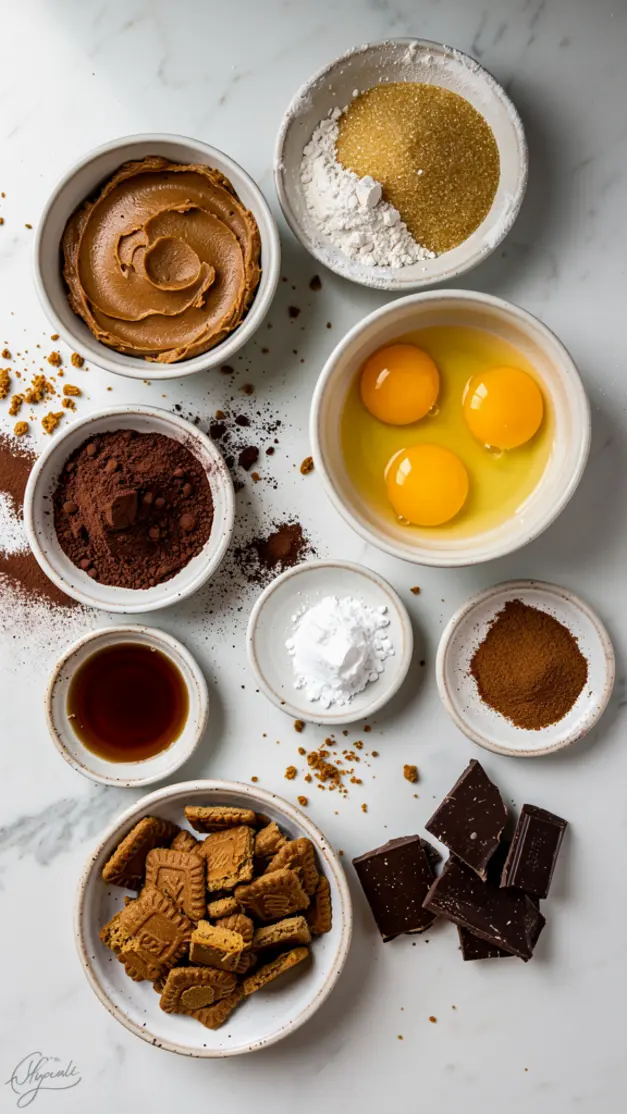 Ingredients for Biscoff Brownies Recipe