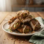 crispy dill pickle chicken fritters, dill pickle chicken appetizer, crispy chicken fritters recipe, easy party snacks, fried chicken bites