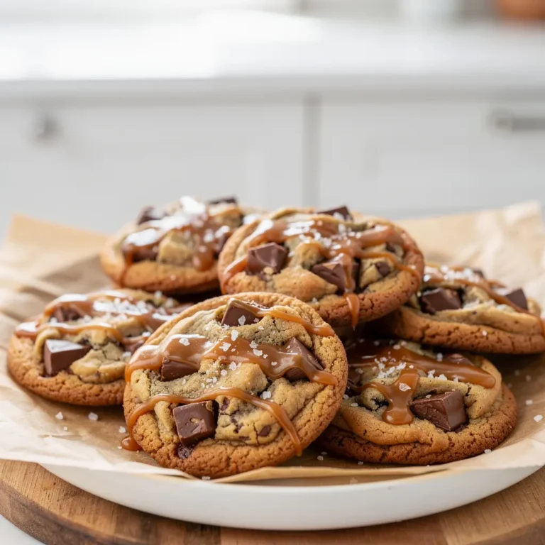 salted caramel chocolate cookies, gooey caramel cookies, chocolate cookies recipe, homemade salted caramel cookies, easy dessert recipes