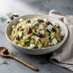Greek Orzo Salad with Cucumber, Feta & Kalamata Olives Recipe, easy Greek Orzo Salad recipe, homemade Greek Orzo Salad with Feta, best Greek Orzo Salad recipe, how to make Greek Orzo Salad