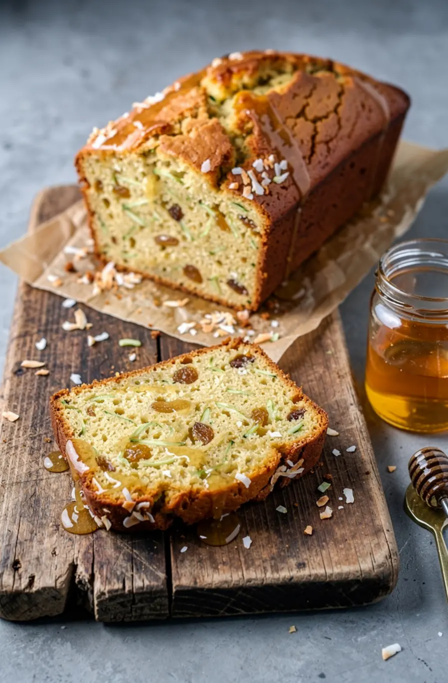 Pina Colada Zucchini Bread – finished dish