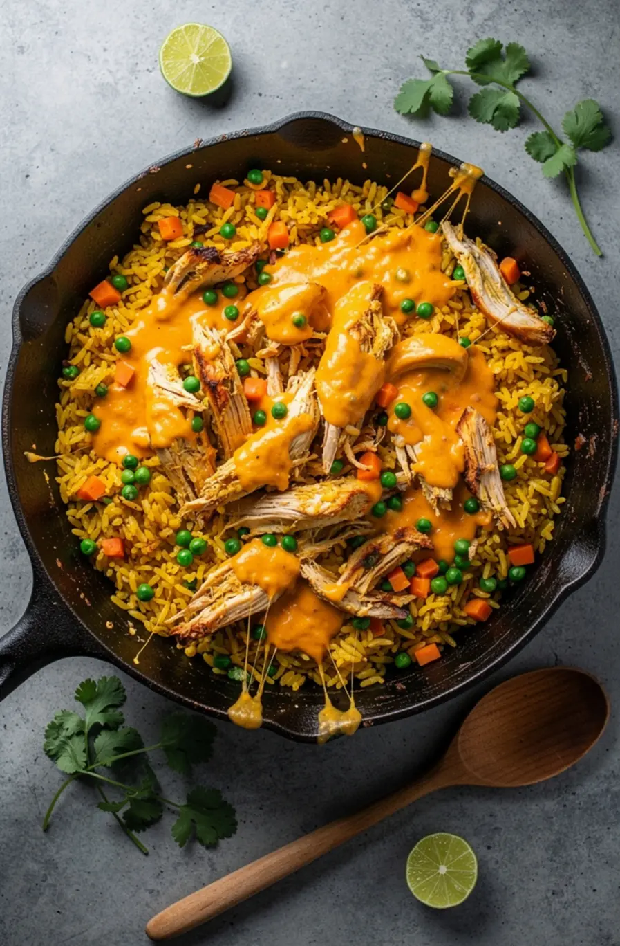 Pollo Loco -Mexican Chicken and Rice with Queso Recipe – finished dish