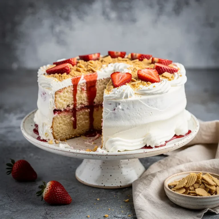 Strawberry Crunch Poke Cake Recipe (Better Than the Bakery), easy Strawberry Crunch Poke Cake recipe, homemade Strawberry Crunch Poke Cake, best Strawberry Crunch Poke Cake recipe, how to make Strawberry Crunch Poke Cake