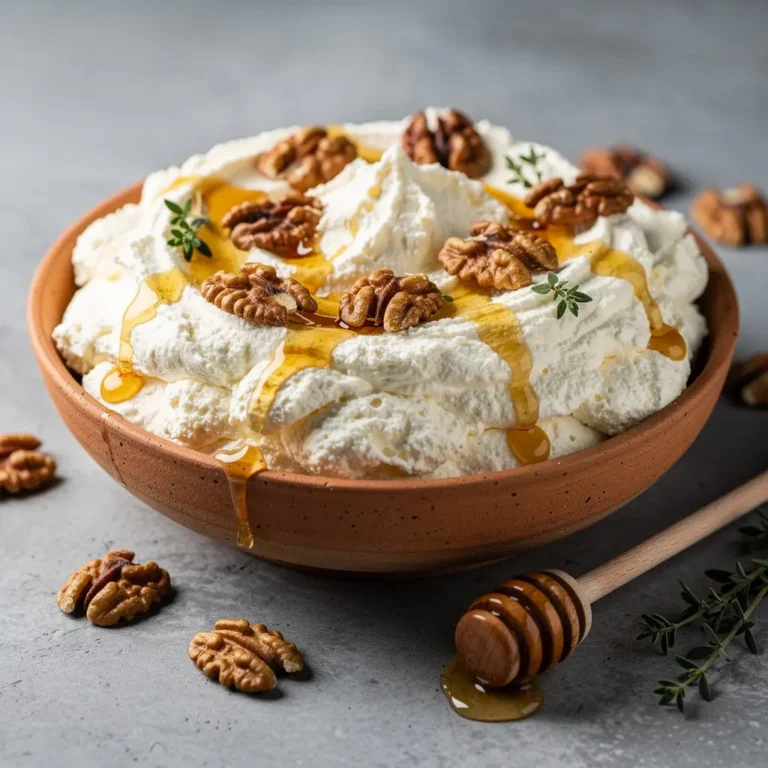 Whipped Feta Dip with Hot Honey, Walnuts & Fresh Thyme Recipe, easy whipped feta dip recipe, homemade hot honey feta dip, best whipped feta dip recipe, how to make whipped feta dip with hot honey