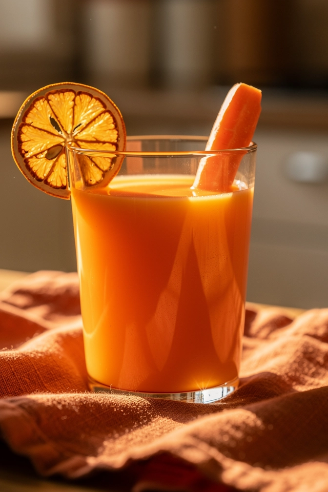 Carrot Orange Glow Juice Recipe – finished dish